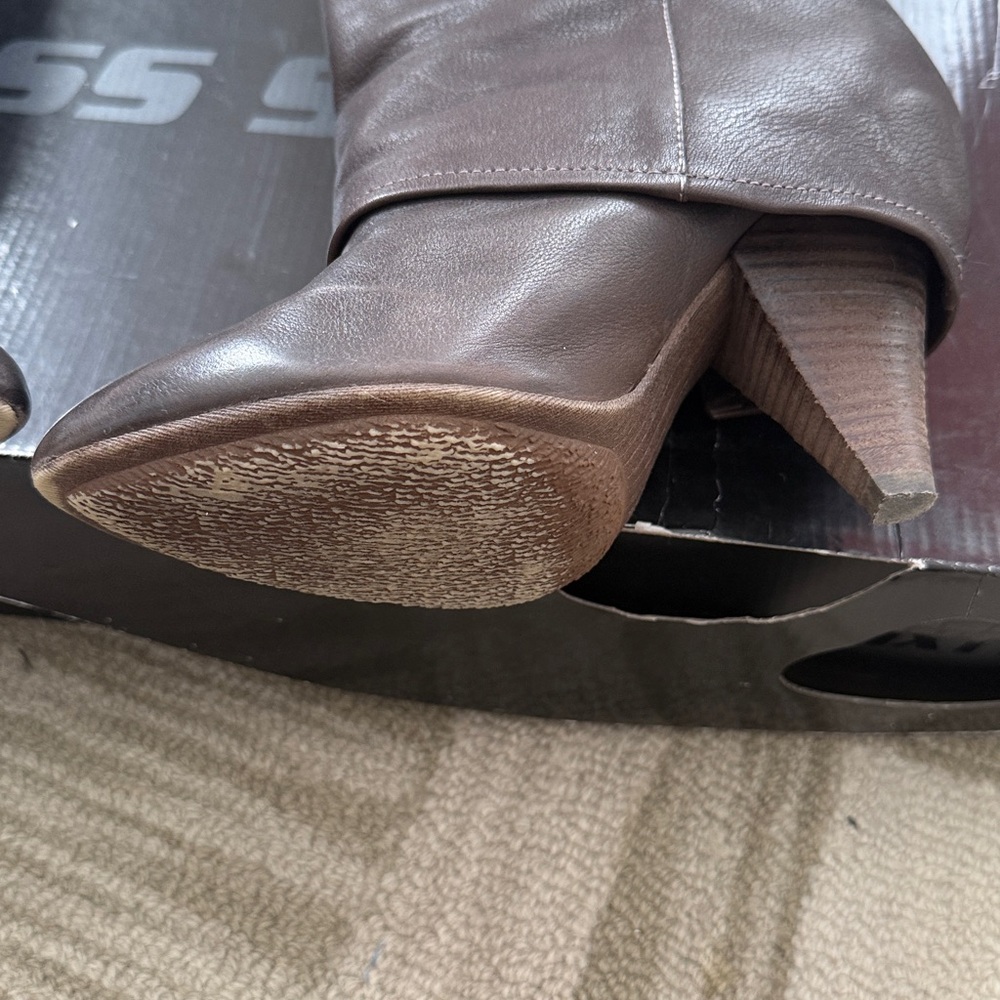 Miss Sixty Chocolate Heeled Boots - Picture 5 of 6